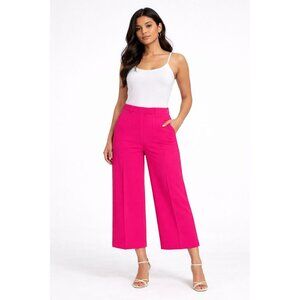 Meg & Margot Colette Cropped Wide-Leg Pink Dress Pants Large